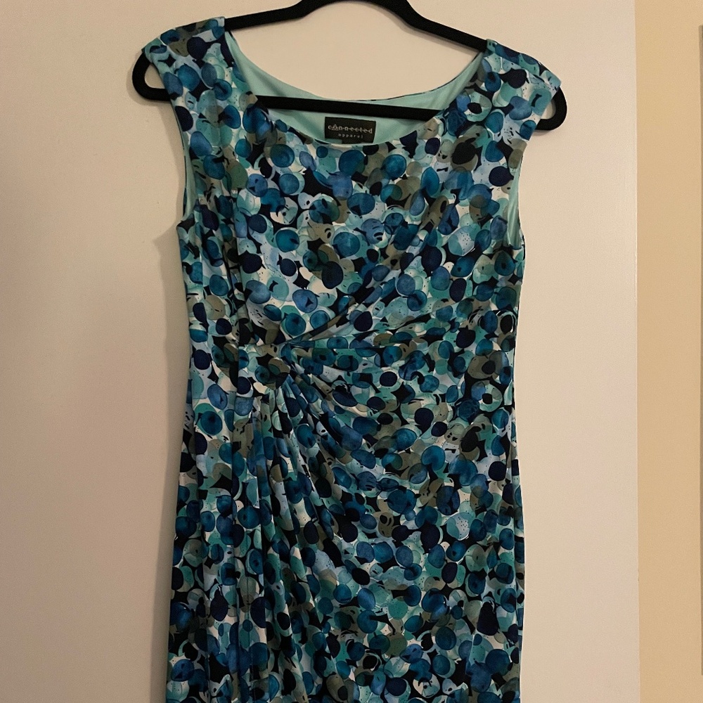 Multi colored blue dress